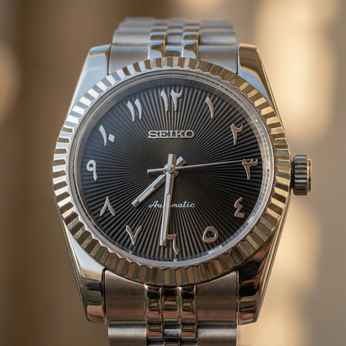 Mod Datejust Arabic Black