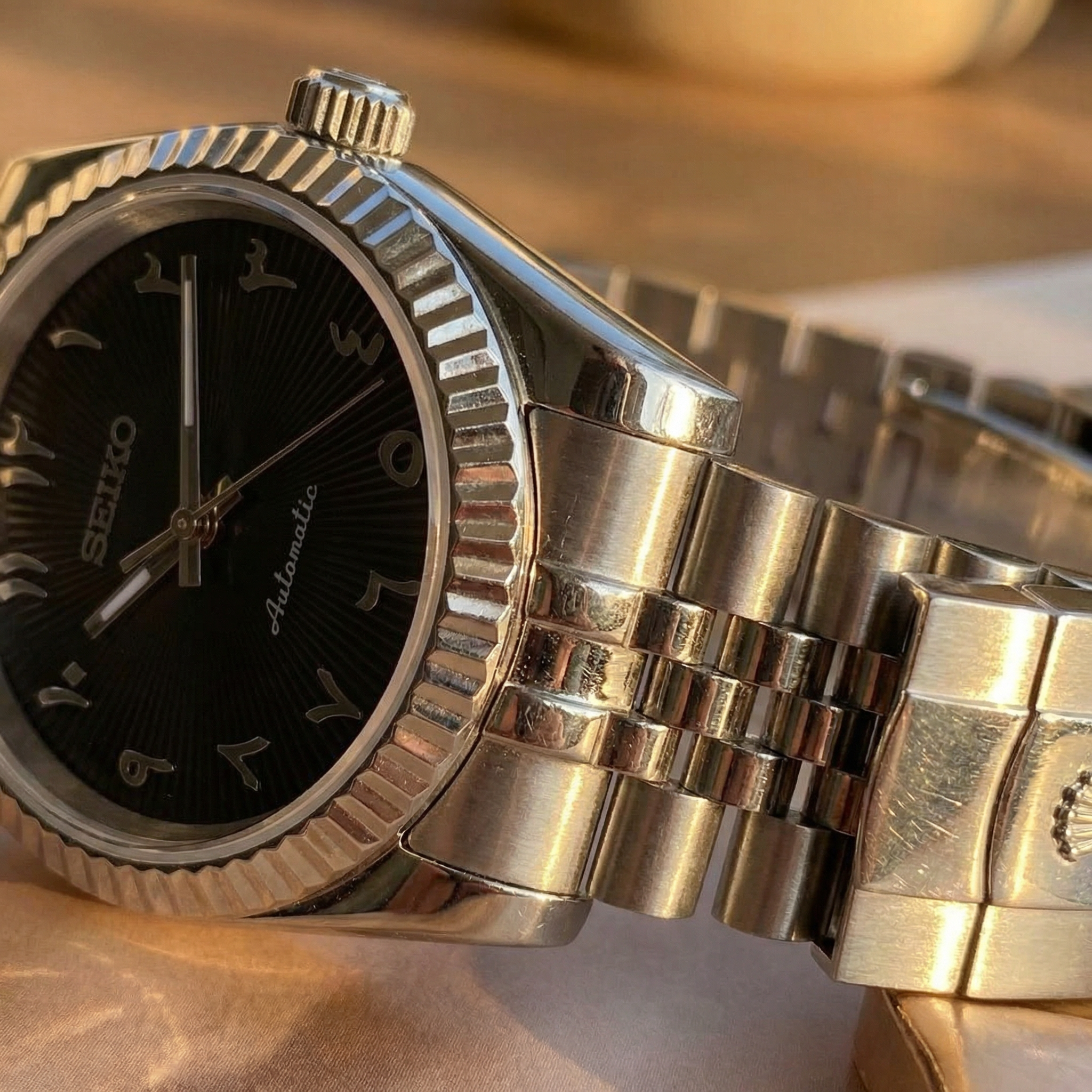 Mod Datejust Arabic Black