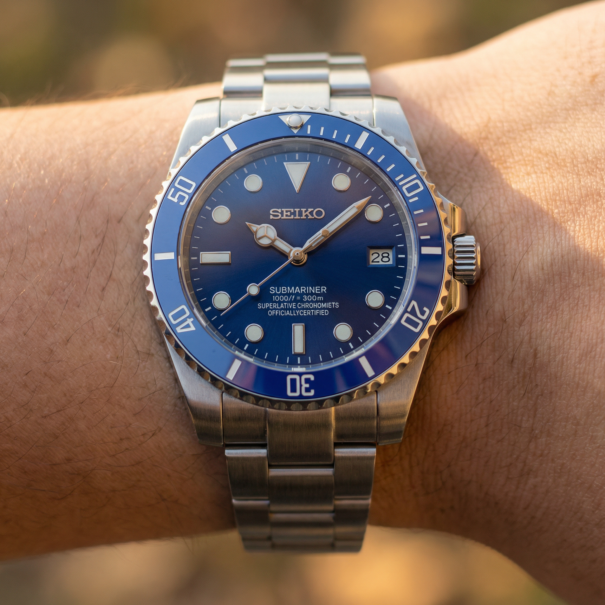 Mod Submariner Blu