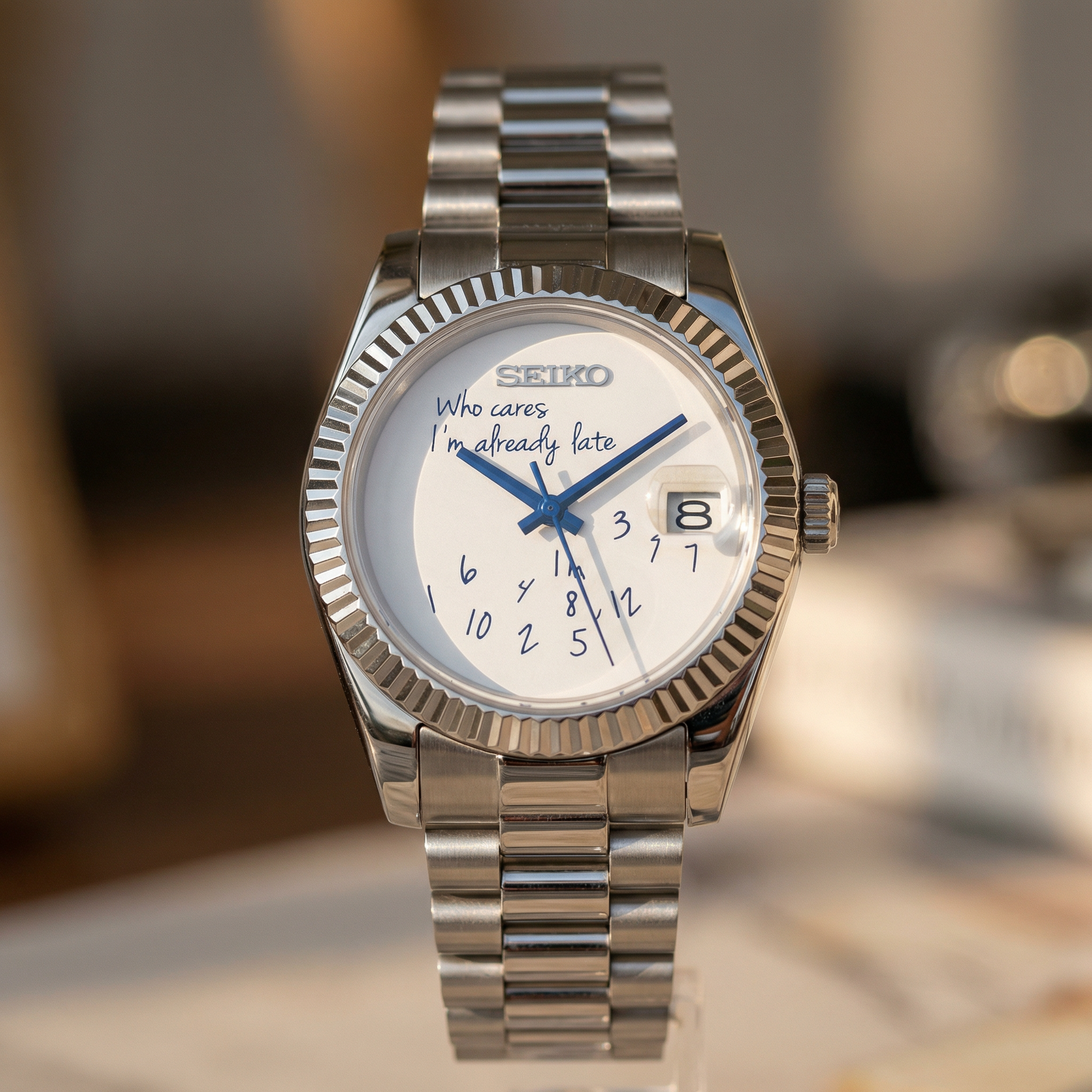 Mod Datejust Already Late White