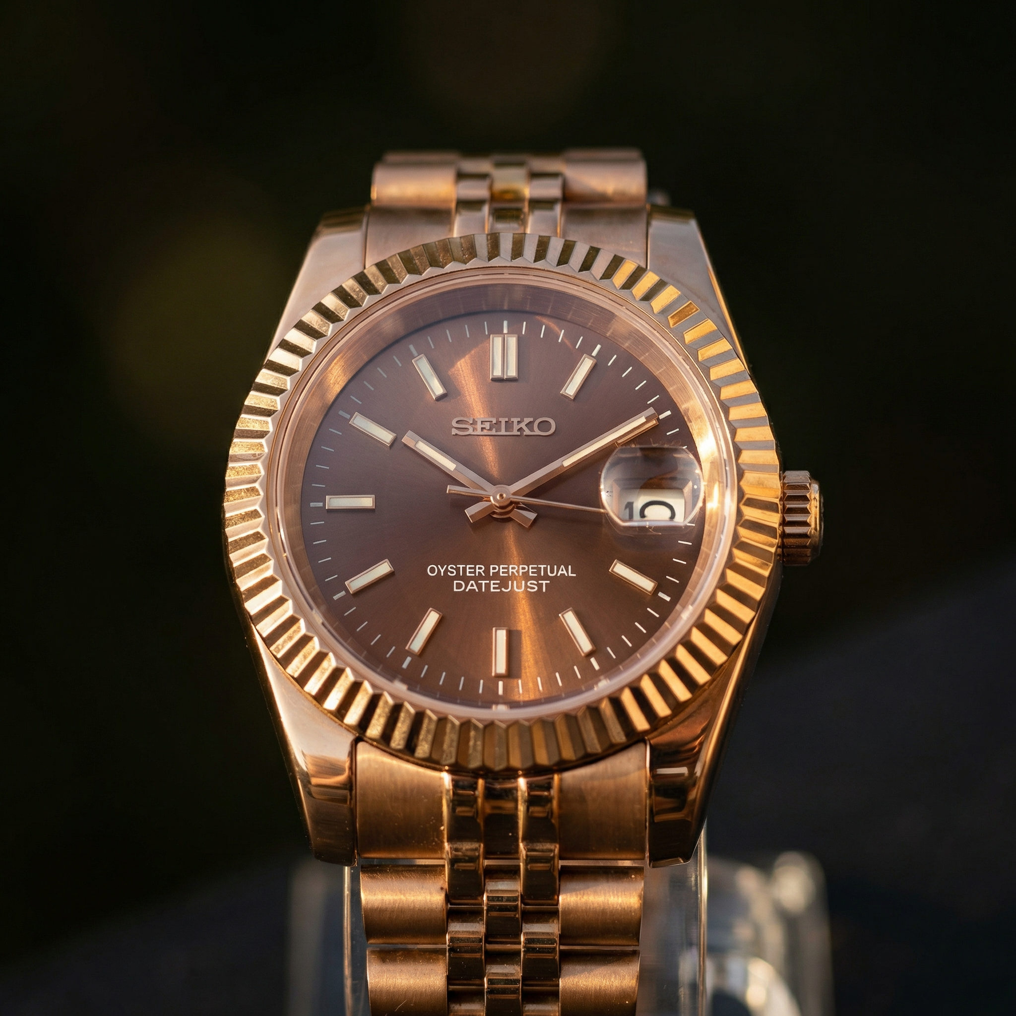 Mod Datejust Rose Brown Dial