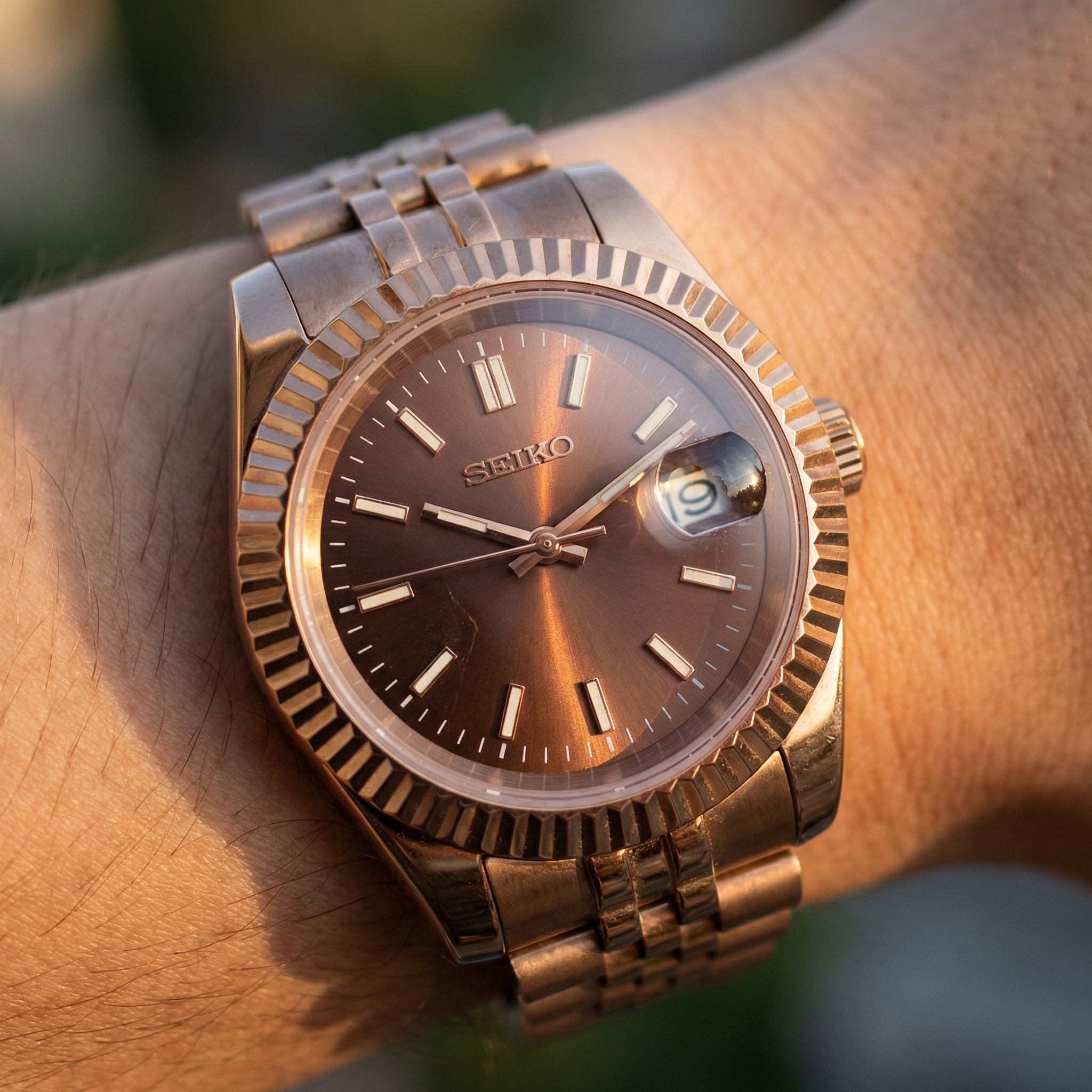 Mod Datejust Rose Brown Dial