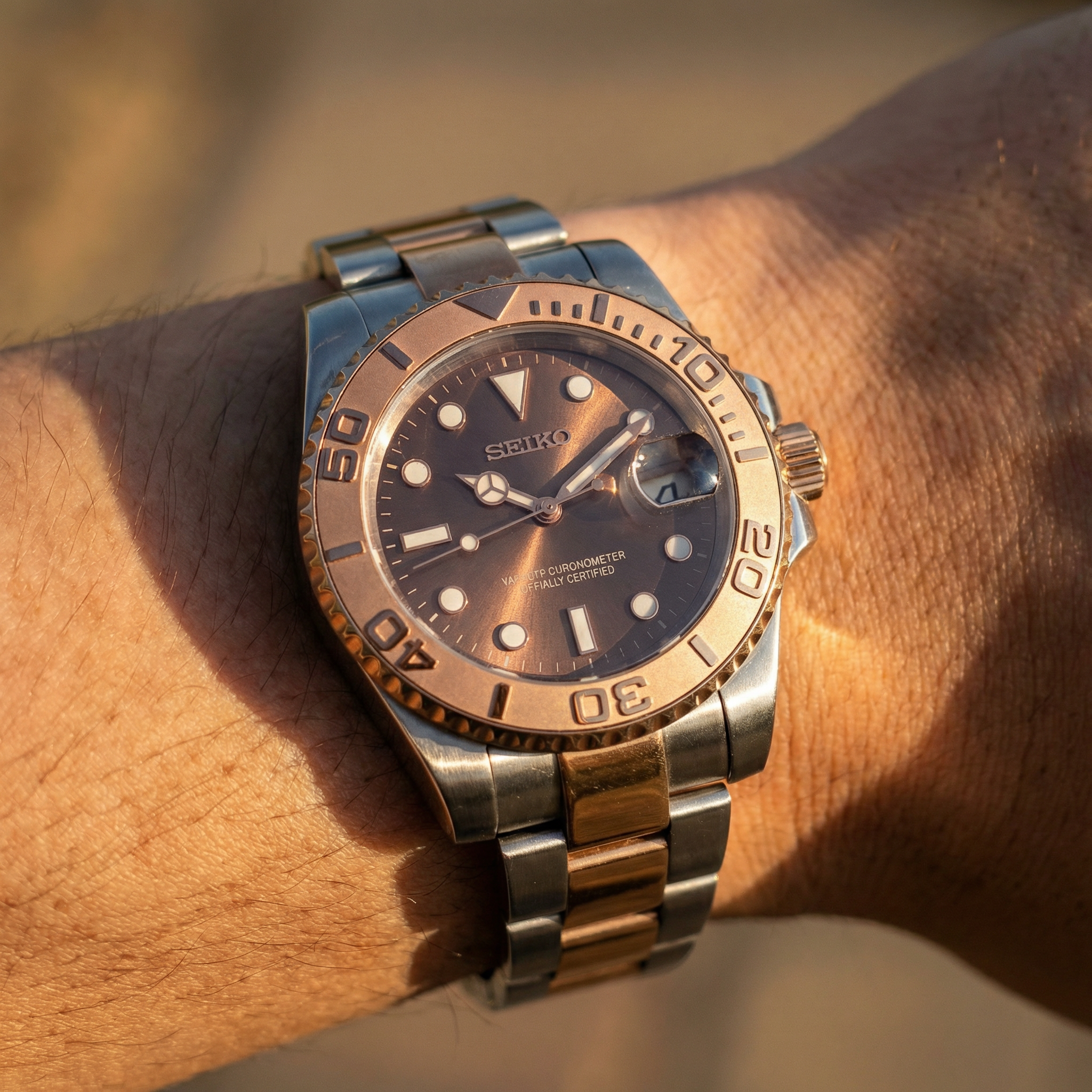 Mod Yacht Master Two Tone Rose Gold