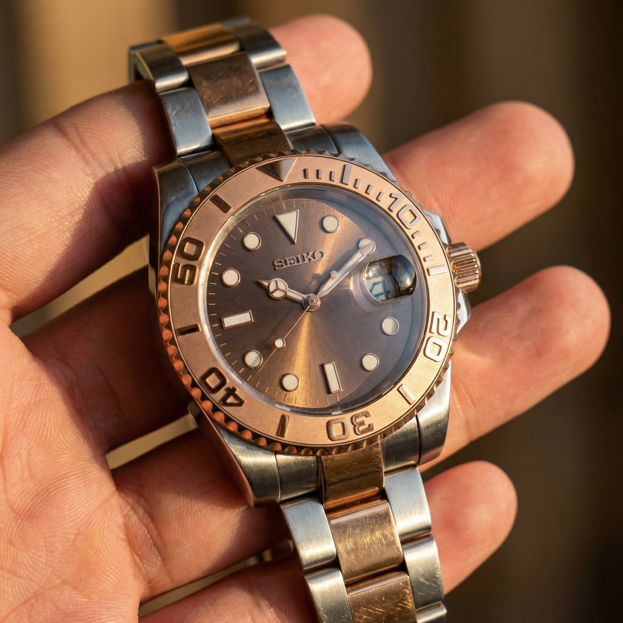 Mod Yacht Master Two Tone Rose Gold