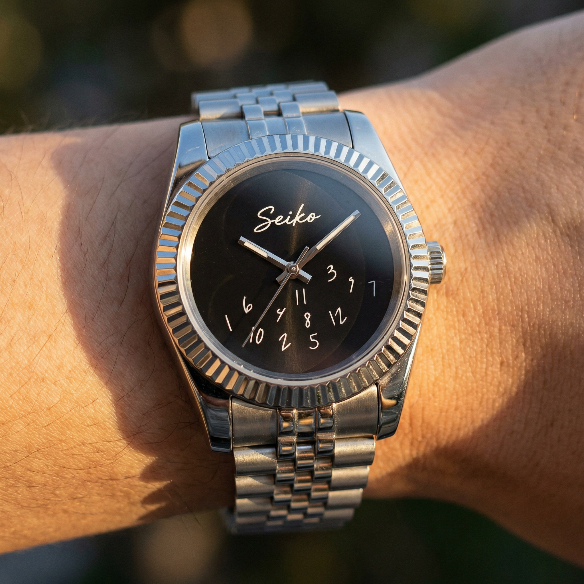 Mod Datejust Already Late Black