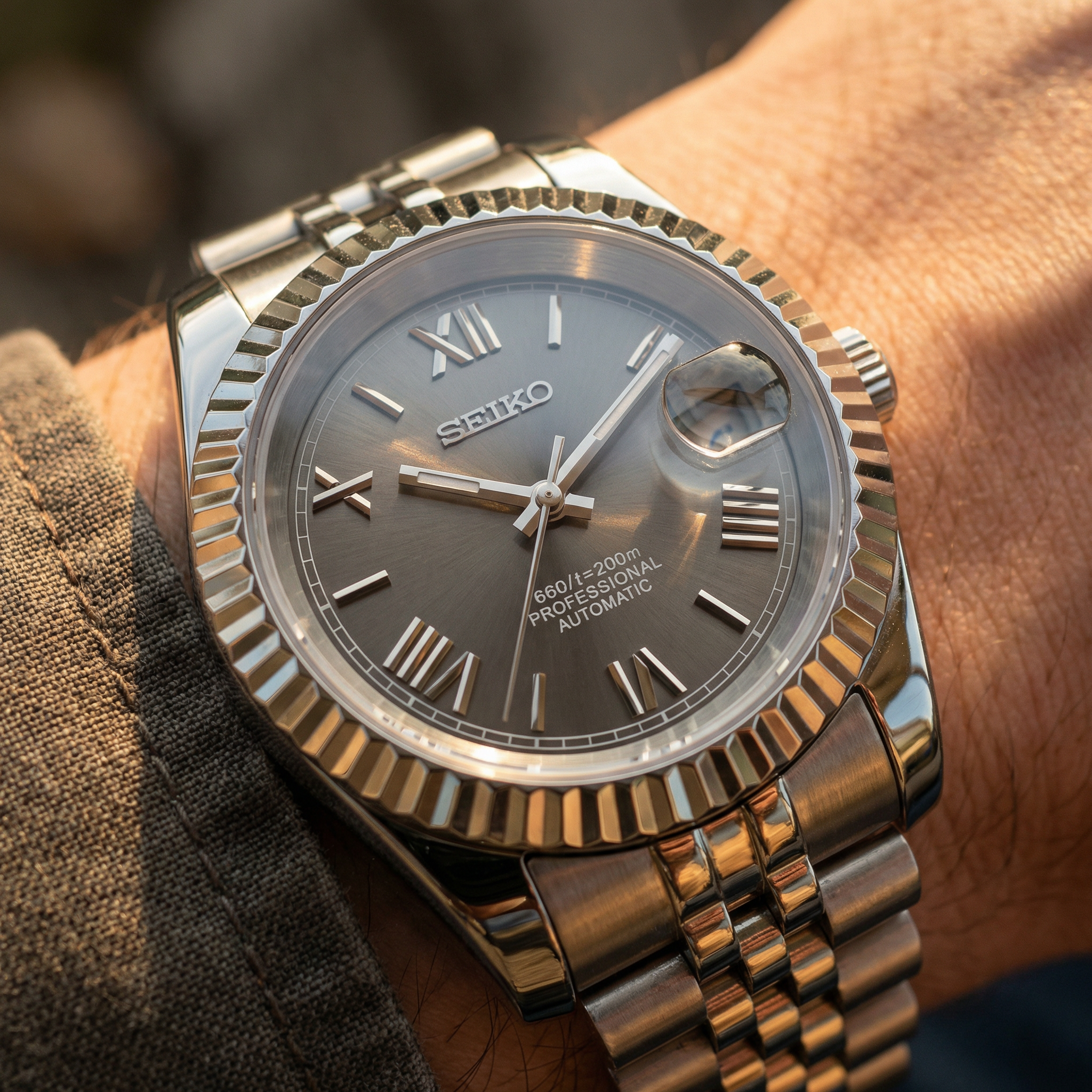 Mod Datejust Grey Classic
