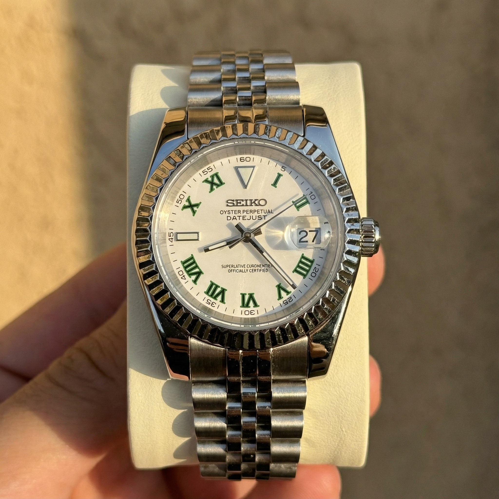 Mod Datejust White Wimbledon
